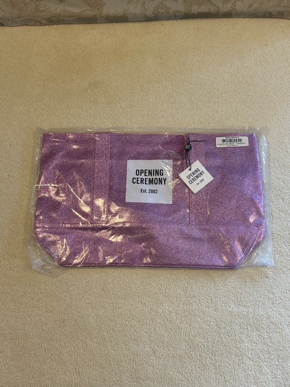 Opening Ceremony Sparkly Pink Tote